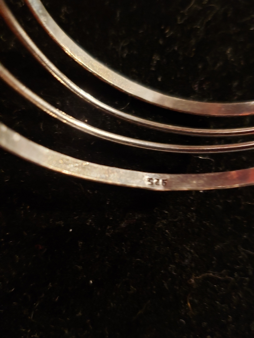 NEW Lapis Lazuli & 925 Stamped Silver Adjustable Cuff Bracelet. Boho Standout! - Picture 5 of 7
